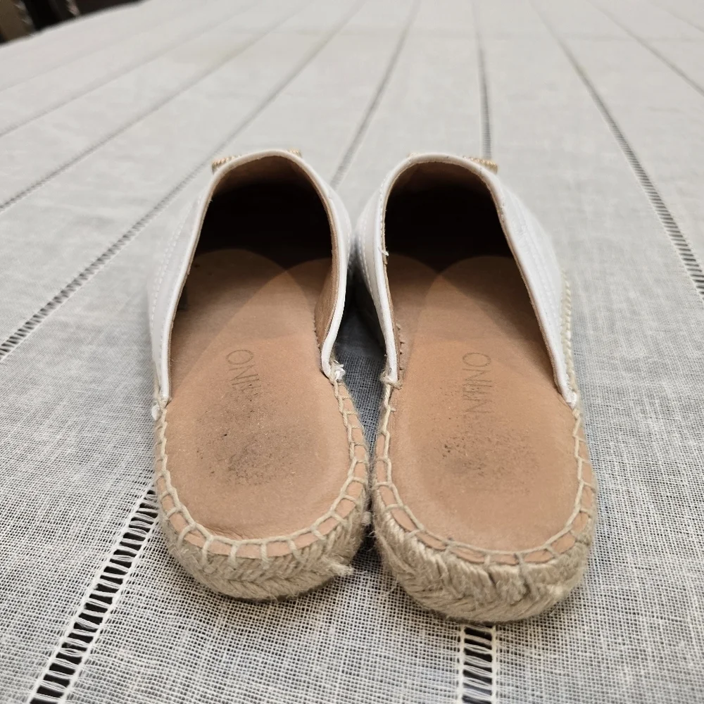 Valentino White Espadrilles Mules Size 36 Made In SPAIN ( Size 6 Usa) - Picture 6 of 9